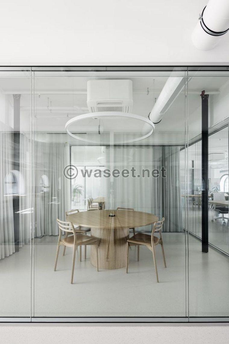 Implementing glass and mirror works for villas and offices  0