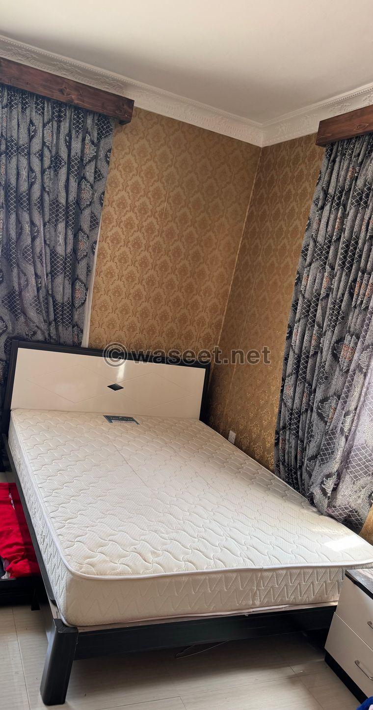 bed frame and mattress for sale  0