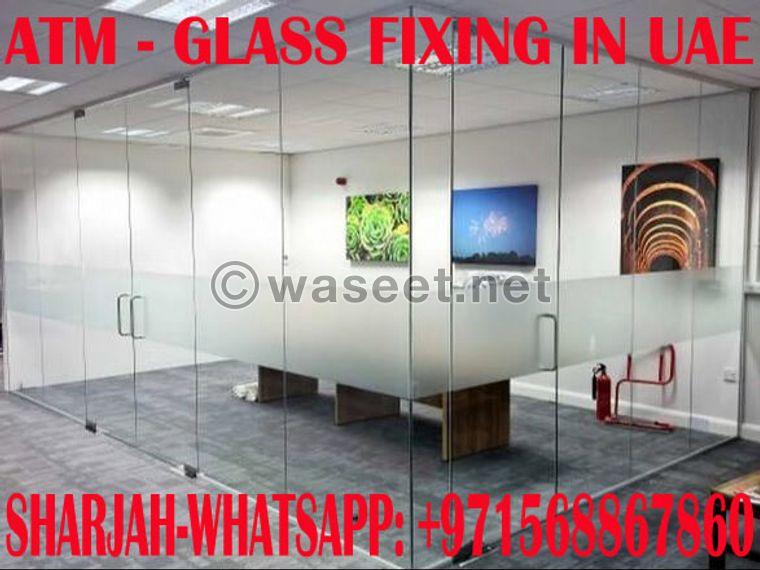 Glass partition works  2